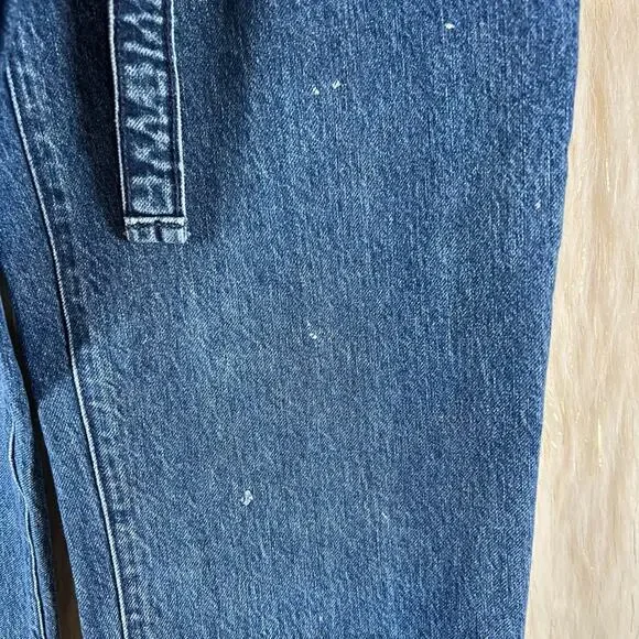 Abercrombie & Fitch Mom Jeans Belted Paper Bag Waist High Rise Womens Size 25/0 - Picture 8 of 12